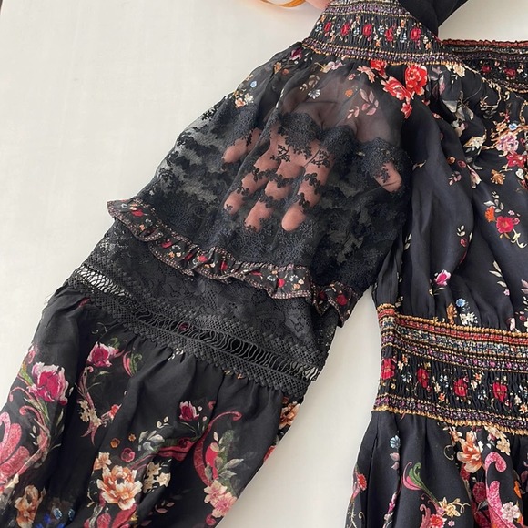 NEW Camilla SIZE L (100% Silk) A Girl Like You Off The Shoulder Mini Dress - Picture 5 of 10